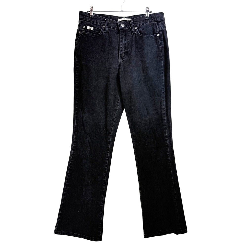 Lee Relaxed Bootcut Jeans Black Denim Mid‎ Rise Womens 8 Medium 3058501